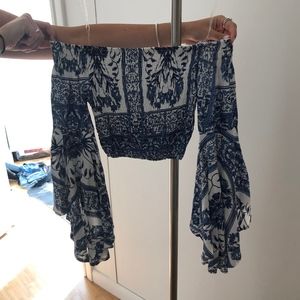 LF off the shoulder crop top